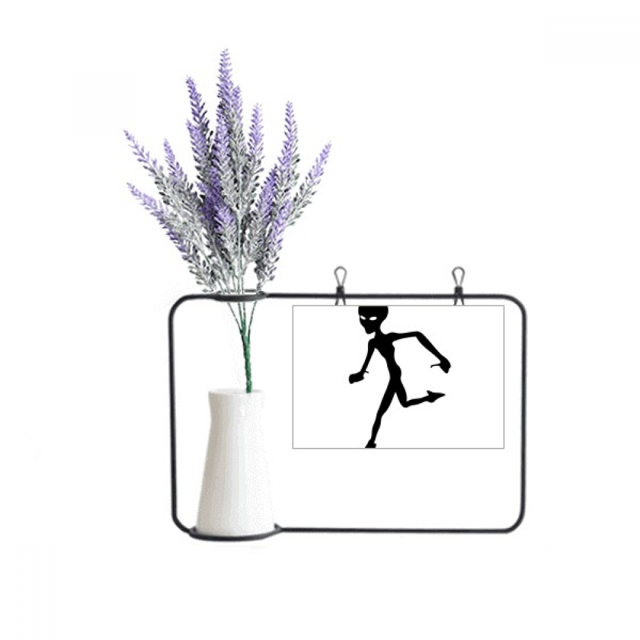 Universo y extranjero extranjero correr Tarjeta de jarrón de lavanda artificial