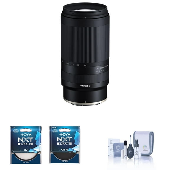 Tamron 70-300mm f/4.5-6.3 Di III RXD Lens for Nikon Z Bundle with 67mm UV and CPL Filters, Cleaning Kit