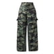 thumbnail image 4 of Pantalones cargo Prolriy para mujer, pantalones deportivos informales con estampado a color, pantalones cargo grandes, pantalones de camuflaje XL para mujer, 4 of 5
