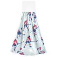 thumbnail image 7 of Yayeee Kitchen Hanging Hand Towels Set of 2 with Loop Bathroom Absorbent Tie Towel, Blue Ice Hockey, 7 of 7