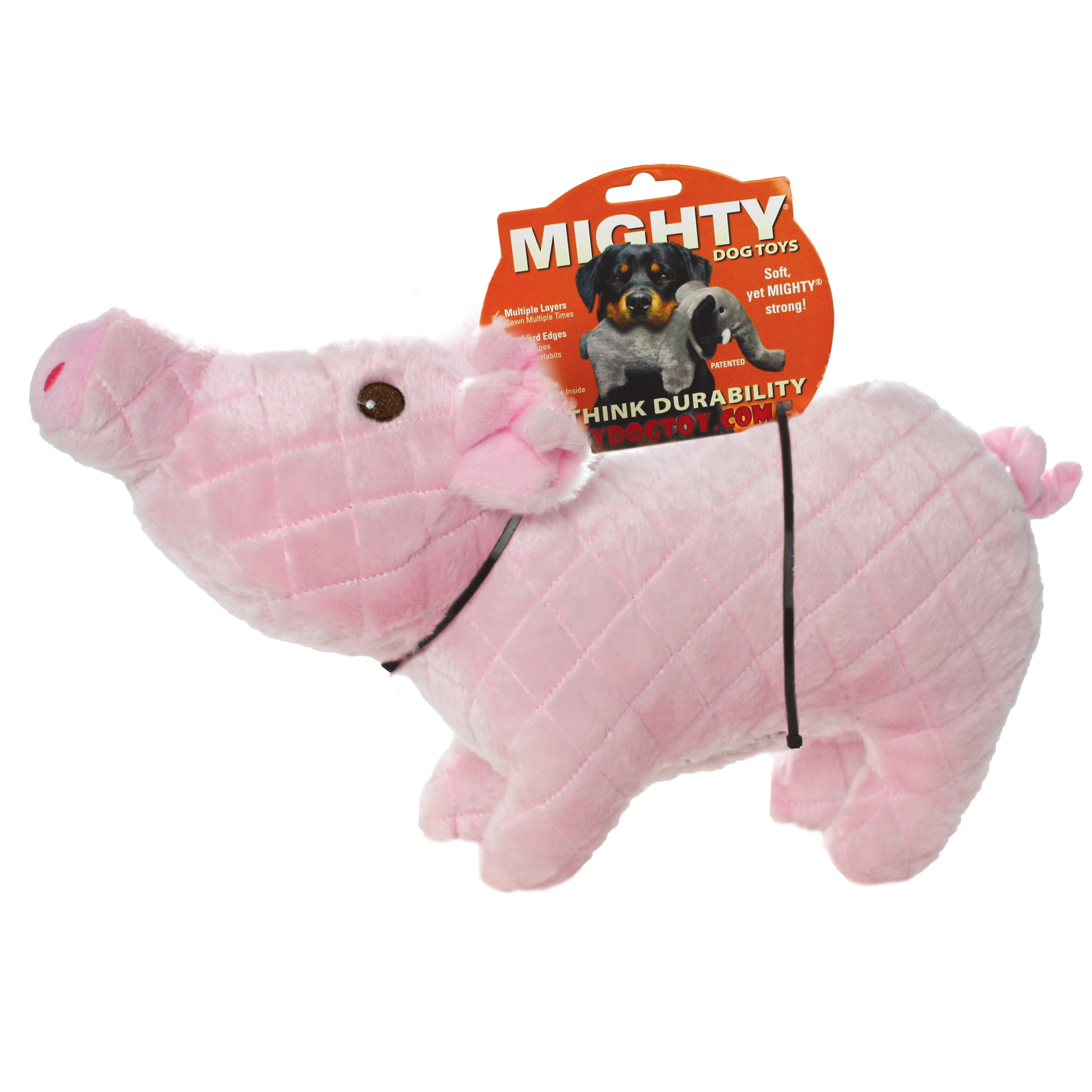 Mighty Massive Farm Piglet Durable Plush Squeaky Dog Toy