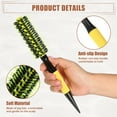thumbnail image 4 of Unique Bargains Brosse à Cheveux Ronde Brosses à Cheveux pour Femmes Épingles à Poils en Nylon Brosse Ronde Jaune 10.04'x1.77 Pieds, 4 of 7