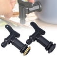 thumbnail image 7 of Rain Barrel Spigot, Universal Water Butt Tap Replacement for 3/4" GHT Garden Rain Barrels, Heavy-Duty Plastic Valve Hose Faucet Thread Valve, Spigot for Storage Buckets and Containers(Black,4.7x3"), 7 of 7