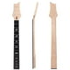 thumbnail image 2 of Nuevo 1 pieza de mástil de guitarra de madera maciza de arce de 22 trastes, barra de armadura de 24,75 pulgadas para guitarra eléctrica, color negro, 2 of 5