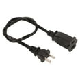 thumbnail image 1 of para NEMA 1 15P a 1 15R Cable 2 clavijas Cable de extensión de alimentación retardante de llama impermeable Enchufe de EE. UU. 125 V 19,7 pulgadas, 1 of 8