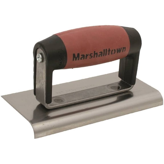 Marshalltown DuraSoft Series 36D Hand Edger, 6 in L Blade, 3 in W Blade, HCS Blade, 1/2 in Lip, 3/8 in Lip Radius