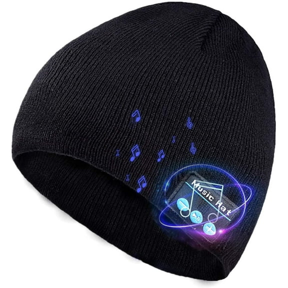 MAMOWEAR Bluetooth Beanie Hat, Unisex Beanies Cap Wireless Music Caps Unique Christmas Tech Gifts for Men Women Teen Boys Girls