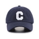 thumbnail image 5 of Gorra de béisbol informal para hombre y mujer, estilo coreano, retro, de moda, con letras C grandes bordadas, con protección solar, para exteriores, 5 of 5