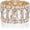 White-Gold Plated alloy, variant on Women’s Elegant Wedding Bridal Crystal Double Row Marquise-Shape Leaf Stretch Bangle Bracelet Bride Jewelry for Women