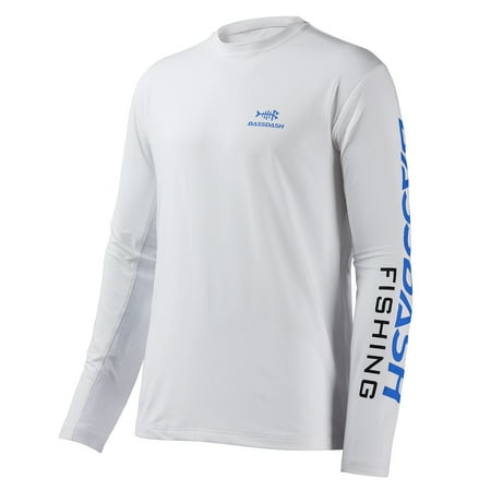 BASSDASH Fishing T Shirts for Men UV Sun Protection UPF 50+ Long Sleeve Tee T-Shirt