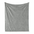 thumbnail image 1 of Hedgehog Soft Flannel Fleece Blanket, Animal Pattern Children Baby Playroom Theme Toddler Nursery Art Graphic, Cozy Plush for Indoor and Outdoor Use, 50" x 70", Charcoal Grey White, by Ambesonne, 1 of 6
