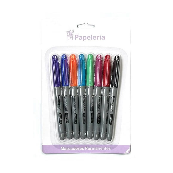 Marcadores Prichos Permanentes Multicolor 8 Piezas