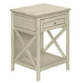 thumbnail image 4 of AENKYO Bedside Table with Drawer, Farmhouse End Table with Storage & Bottom Shelf for Living Room, Bedroom, Antique Gray, 4 of 6