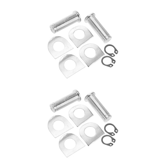 FRCOLOR 2 Sets Motorcycle Rearsets Mounting Parts Including Foot Pedal Peg Mount Spring Washer Retaining Ring Pedal Peg Mount Screw Pin