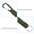 thumbnail image 4 of Uxcell Braided Paracord Lanyard Keychain Paracord Neck Badge Lanyard with Hook Clip and Key Ring Green 2 Pcs, 4 of 6