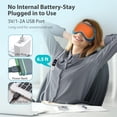 thumbnail image 4 of M&aacute;scara de ojos calentada, m&aacute;scara de compresi&oacute;n de ojos c&aacute;lida para ojos secos, almohadilla de calefacci&oacute;n el&eacute;ctrica USB con control, 4 of 8