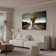 thumbnail image 3 of Single Walking Elephant Canvas Poster Bedroom Decor Sports Landscape Office Room Decor Gift,Frame-style,08x12inch(20x30cm), 3 of 8