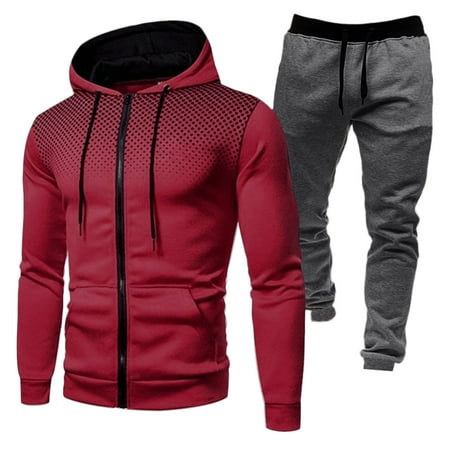 Ierhent Hoodies for Men Performance Fishing Hoodie(Red L)