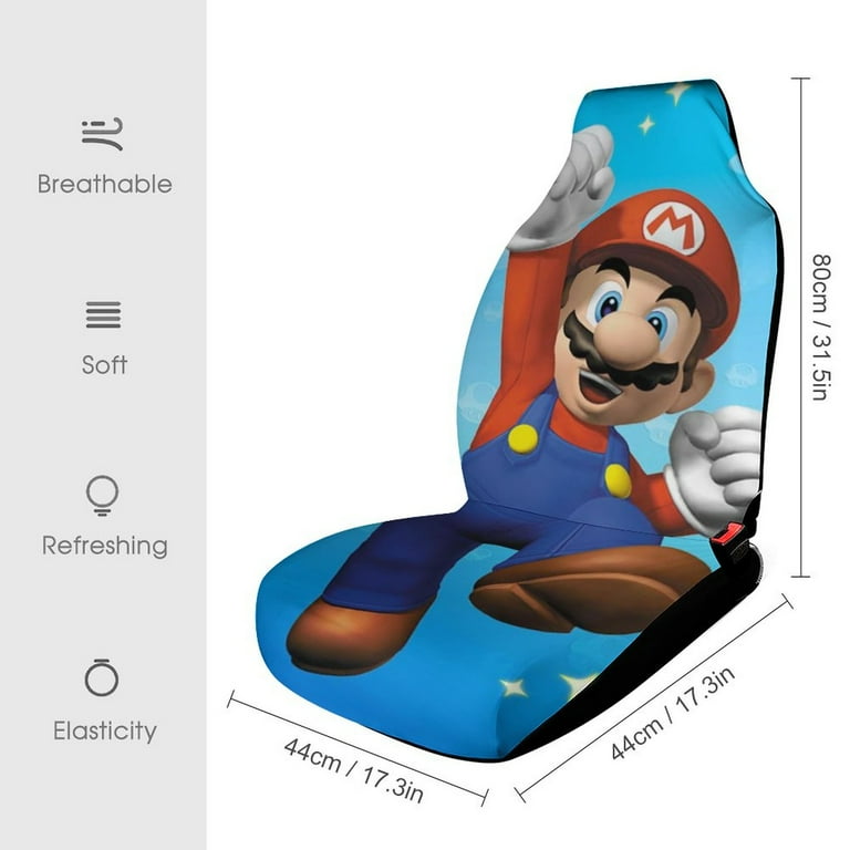 Funny Super Mario Car Seat Covers Vehicle Front Seat Protector Mat Cover Accessories