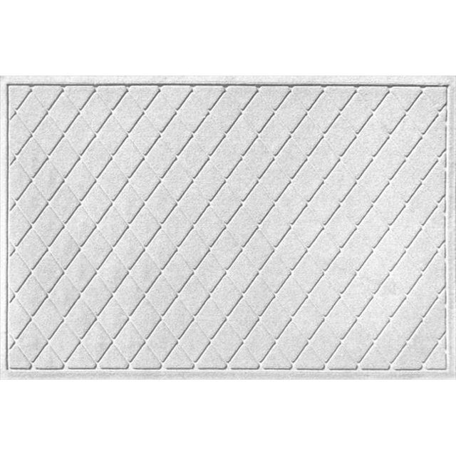 20377620035 Natte de Garde d'Eau Argyle en Blanc - 3 Pi x 5 Pi