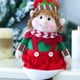 thumbnail image 2 of Muñecas de elfo de patas largas de 18,9 pulgadas, muñeco de elfo de Navidad de tela roja y verde, 2 of 5