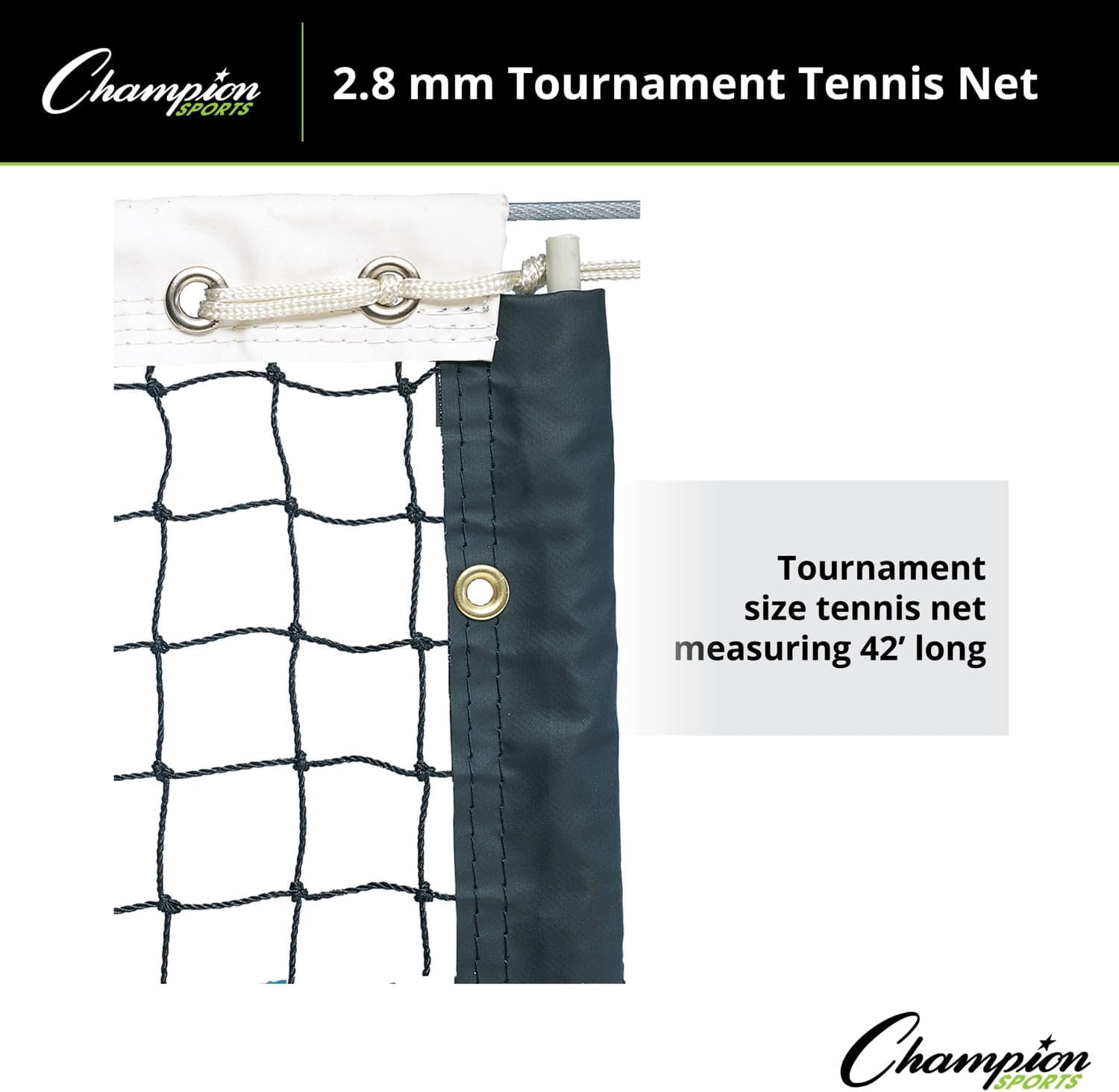 Champion Sports Tournament Tennis Nets, 2.8mm