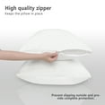 thumbnail image 5 of (2 pack) 3D Air Fabric Waterproof Pillow Protectors with Zipper, Pillow Covers Set of 2 Zippered Pillow Case Pillow Encasement Soft Breathable ( Standard, Square), 5 of 8