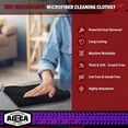 thumbnail image 3 of AIDEA Microfiber Cleaning Cloth Black 10PK, Microfiber Towels for Cars, Premium Wash Cloths, Dusting Cloth Lint Free Cleaning Rags for SUVs, House, Kitchen, Window, Cleaning Supplies12×12", 3 of 7