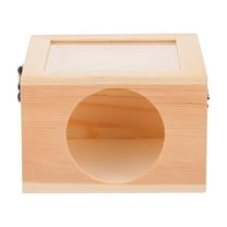 Gymnture Hamster Chinchilla Wooden House Pet Hut Rat Shelter Toy