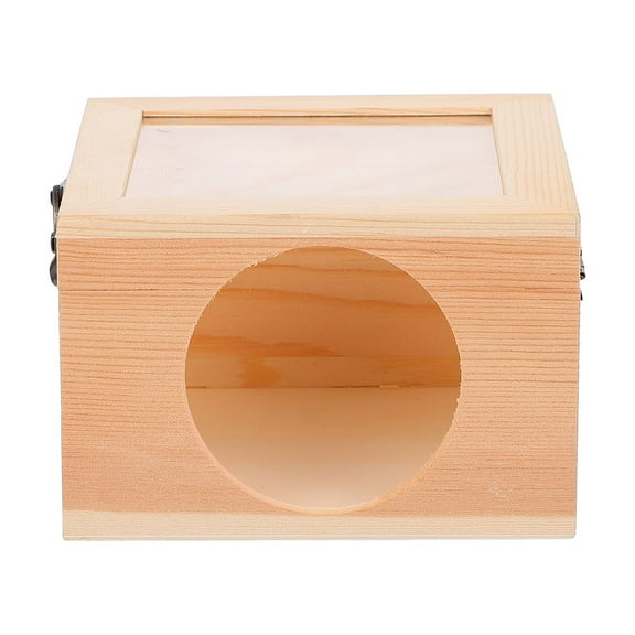 Gymnture Hamster Chinchilla Wooden House Pet Hut Rat Shelter Toy
