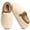 Beige, variant on CHICVOMEY Womens Fuzzy Slippers Unisex Memory Foam Cozy House Shoes Warm Bedroom Shoes Closed Back