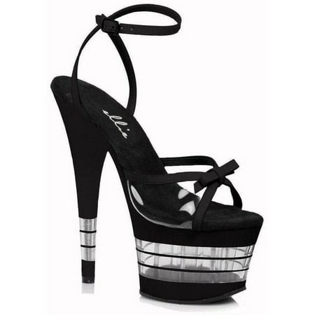 

Ellie Shoes E-709-Degree 7 Pointed Womans Stiletto Sandal. 5 / Black