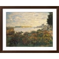 thumbnail image 2 of Art.com Red Flowers at the Bank at Argenteuil, 1877 Giclee Print by Claude Monet, Brown Frame Wall Art, 40" x 32", 2 of 4