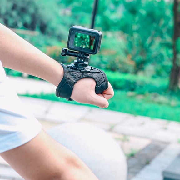 FOLOYORI Stable Camera Wrist Holder Black Plastic for Cycling Surfing 2Pcs
