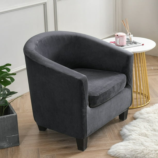 Stretch Armchair Club Chair Sofa Cover, Yipa Chair Covers for Armchairs Tub Barrel Chair Seat
