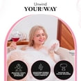 thumbnail image 4 of SereneLife Bubble Bath Mat – Portable Spa with Adjustable Intensity, Waterproof LED Light, Pillow & Remote Control for Ultimate Relaxation (Pink), 4 of 7