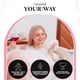 thumbnail image 4 of Alfombra de baño con burbujas SereneLife, portátil, spa, con LED, color rosa claro, 4 of 7