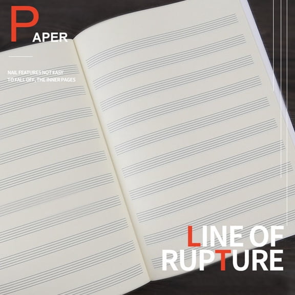 Piano Blank Music Stave Manuscript Writing Paper Book 16 Sheets Staff Notebook Staff Music Notebook Piano Blank Music Stave