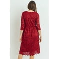 thumbnail image 3 of Floral Lace Surplice Maternity Dress, 3 of 3