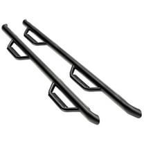 N-Fab by RealTruck Nerf Steps | Wheel-to-Wheel w/ Bed Access, Heavy Duty Steel, Textured Black | T0683QC-6-TX | Compatible with 2005-2015 Toyota Tacoma Access Cab 6' Standard Bed, SRW Gas