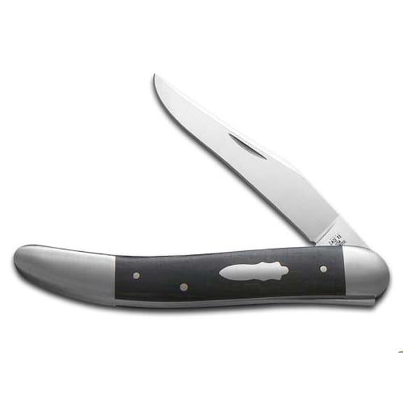 Case xx Knives Tony Bose Old Dog Ebony Wood & 154CM Stainless Pocket Knife