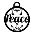 thumbnail image 3 of Peace Christmas Ornament Themed Laser Cut Solid Steel Decorative Home Accent Wall Sign Hanging, 3 of 3