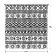 thumbnail image 5 of Waterproof Bohemian Shower Curtain 72x72 Inch Boho Style Polyester Unique Shower Curtain for Bathroom Hotel Home Decor with 12 Plastic Hooks, 5 of 5