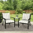 thumbnail image 2 of Mainstays 45"L x 22.75"W Tan Cabana Stripe Rectangle Outdoor 2-Piece Deep Seat Cushion, 2 of 8