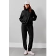 thumbnail image 5 of Pinspark 2 Piece Outfits for Women Long Sleeve Tracksuit Lounge Sets Travel Outfits Half Zip Sweatshirt Sweatpants Matching Set, 5 of 6