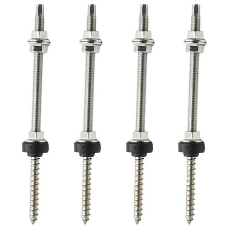 

GLFSIL 4Pcs 304 stainless steel Solar Roof Mounting Head Hanger Bolt M10 200mm