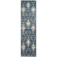 thumbnail image 2 of SAFAVIEH Tunisia Parker Geometric Runner Rug, Light Blue/Cream, 2'3" x 8', 2 of 7