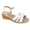 White, variant on Comfort Sandals Women Lightweight Adjustable Buckle Sandals Open Toe Low Wedge Casual Sandals for Summer Beach