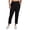 Black, variant on RBX Active Women's Plus Size Ribbed Side Woven Ankle Pant With Pockets