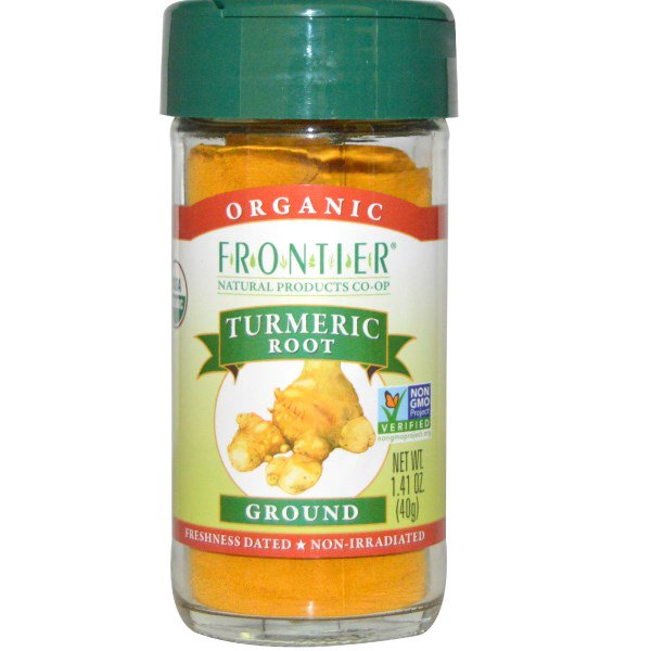 Frontier Herb Turmeric Root Organic Fair Trade Certified Ground